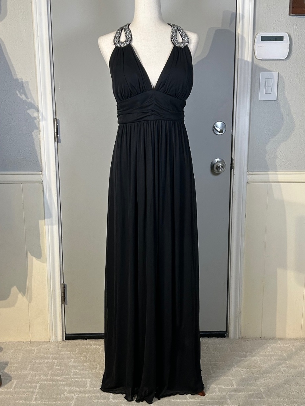 Fiesta Fashion Vintage 90s, Y2K Black party dress, prom, evening gown Size XL